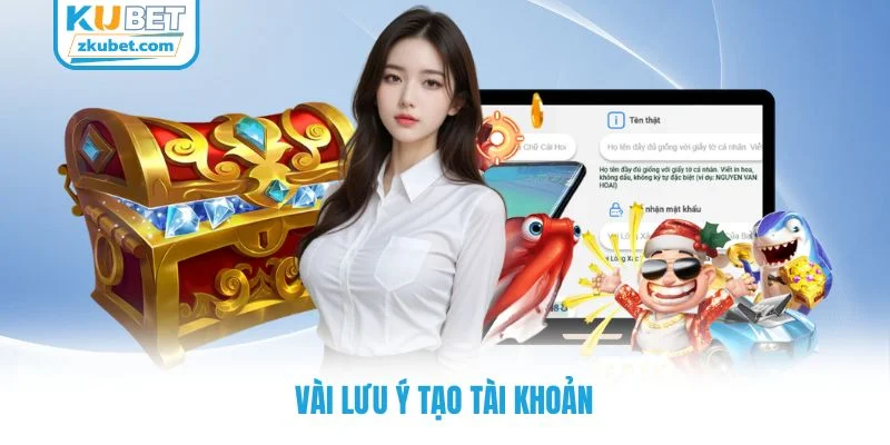 Vài lưu ý tạo tài khoản